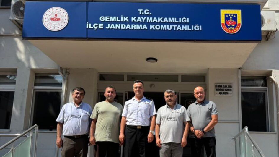 Gemlik Gazeteciler Cemiyeti’nden Jandarma Komutanı Taş’a Ziyaret