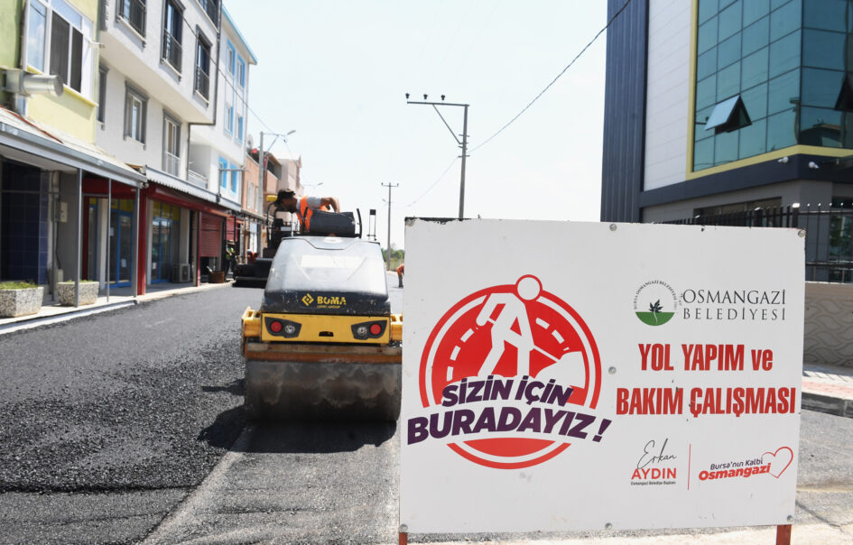 Osmangazi’de Bir yol Daha Yenilendi
