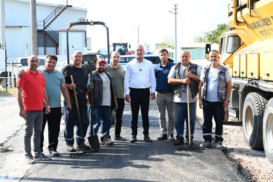 Başkan Karabatı sanayi esnafına verdiği sözü tuttu, asfaltlama çalışmaları başladı