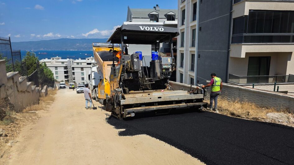 Gemlik Hisar Mahallesi’nde Asfalt Çalışması