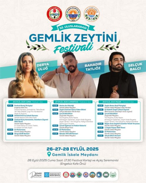 Gemlik Zeytini Festivali Programı Belli Oldu