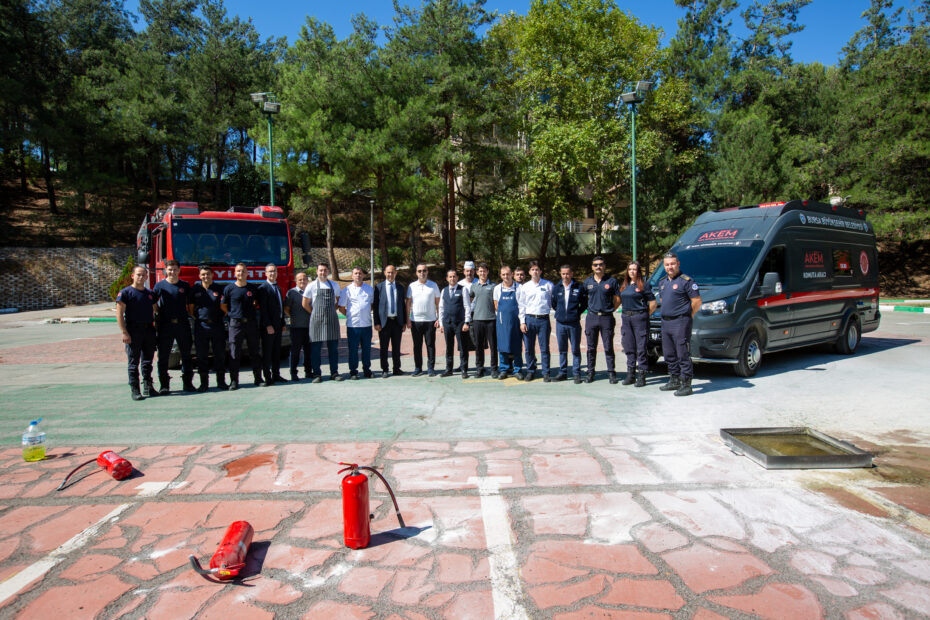 BURFAŞ TESİSLERİNDE YANGIN TATBİKATI