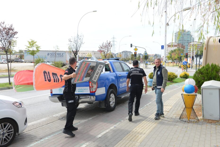 Altınşehir ve 23 Nisan’da kaldırım işgallerine karşı kapsamlı denetim