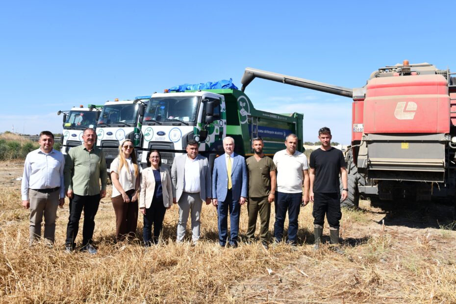 Belediye Projesinde Ayçiçeği Hasadı