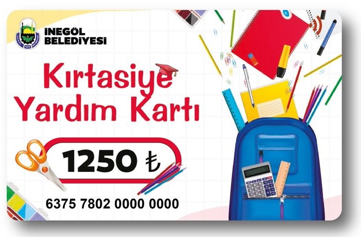 İNEGÖL BELEDİYESİ’NDEN 1500 ÖĞRENCİYE KIRTASİYE YARDIMI
