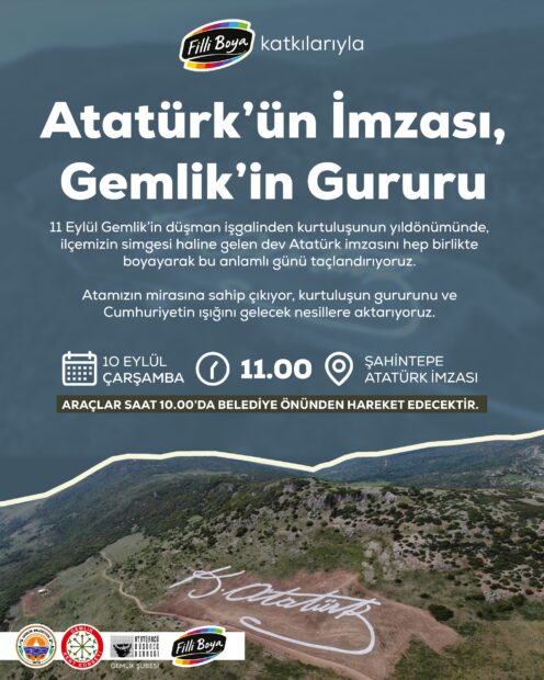 DÜNYANIN EN BÜYÜK ATATÜRK İMZASI YENİLENİYOR