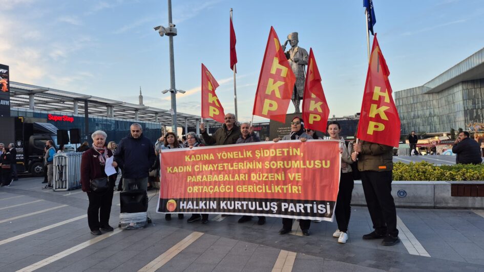 HKP Bursa; “Kadına Yönelik Şiddetin, Kadın Cinayetlerinin Sorumlusu Parababaları Düzeni ve Ortaçağcı Gericiliktir!”