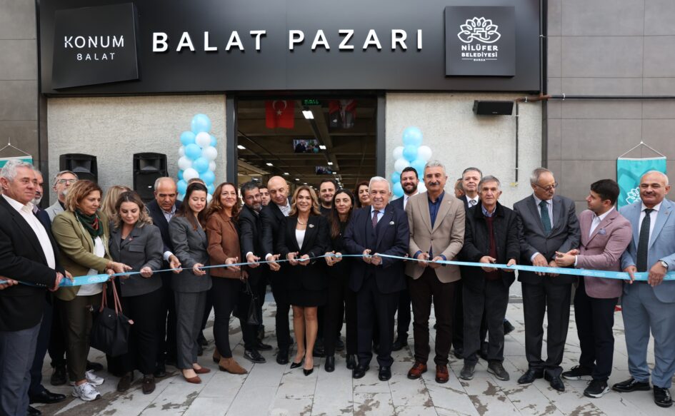 Nilüfer’in modern pazar alanı Balat’ta hizmete açıldı