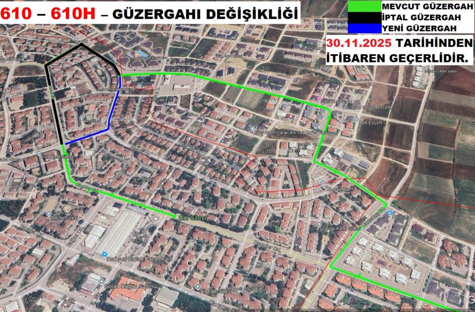 İNEGÖL’DE HALK OTOBÜSÜ HATLARINDA DÜZENLEME YAPILDI: YENİ GÜZERGÂHLAR 30 KASIM’DA BAŞLIYOR