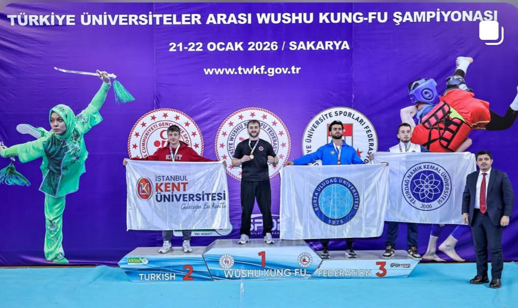 BUÜ’lü sporculardan Wushu Türkiye Şampiyonası’nda derece