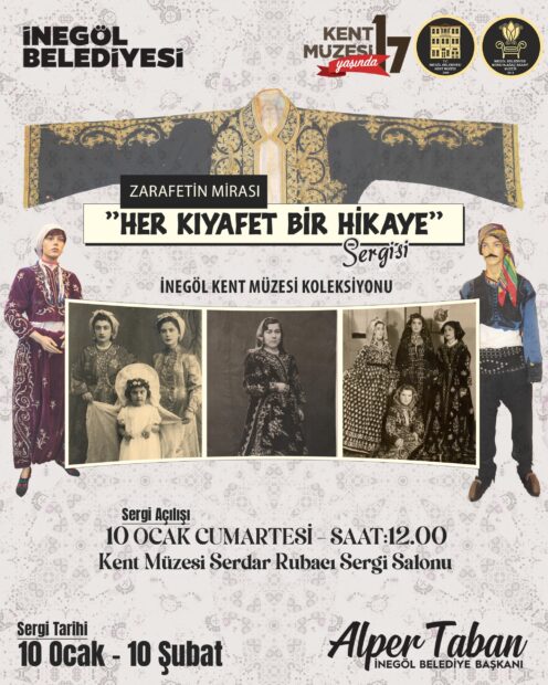 “ZARAFETİN MİRASI” SERGİSİ İNEGÖL’DE KAPILARINI AÇIYOR