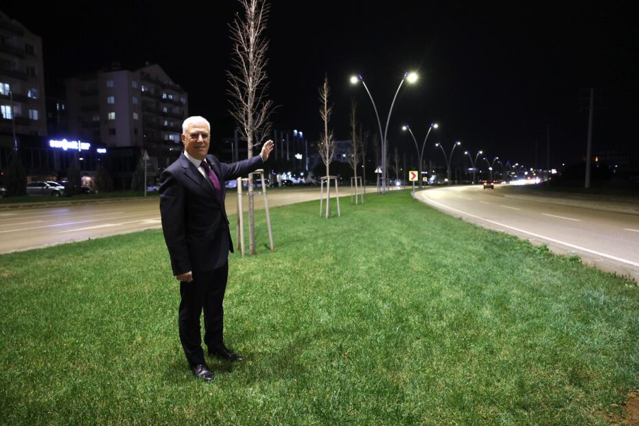 ÇALI YOLU BÜYÜKŞEHİR İLE AYDINLANDI