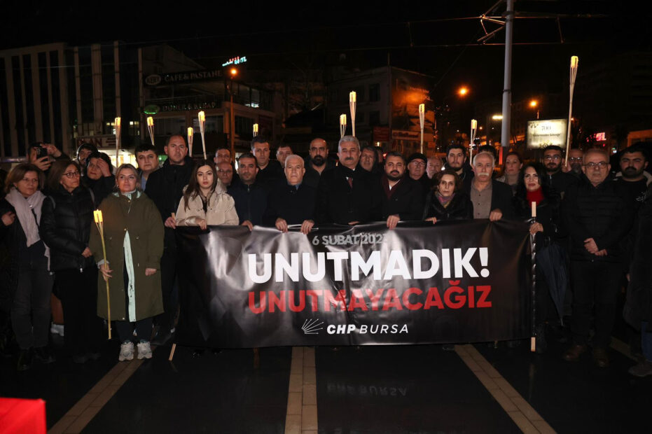 CHP Bursa’dan 6 Şubat anması