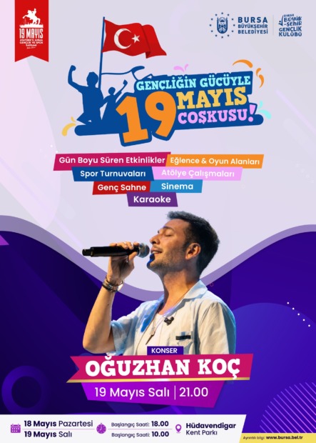 19 MAYIS BURSA’DA COŞKUYLA KUTLANACAK
