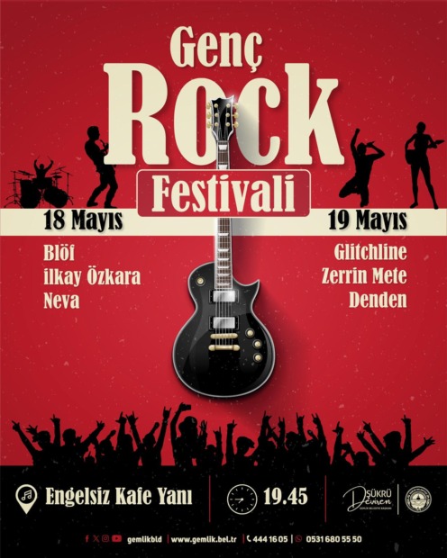 Gemlik’te Genç Rock Festivali Heyecanı
