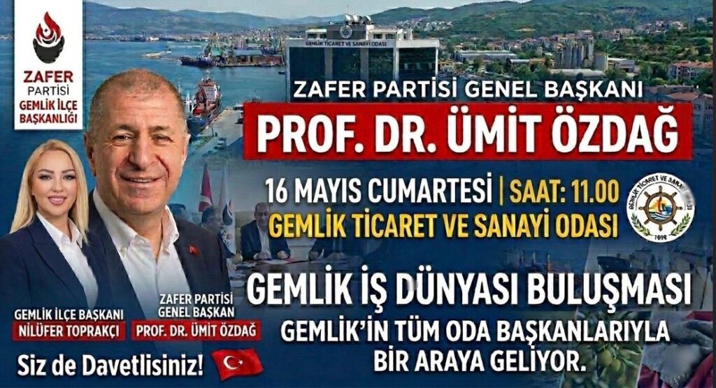 Ümit Özdağ Gemlik’e Geliyor