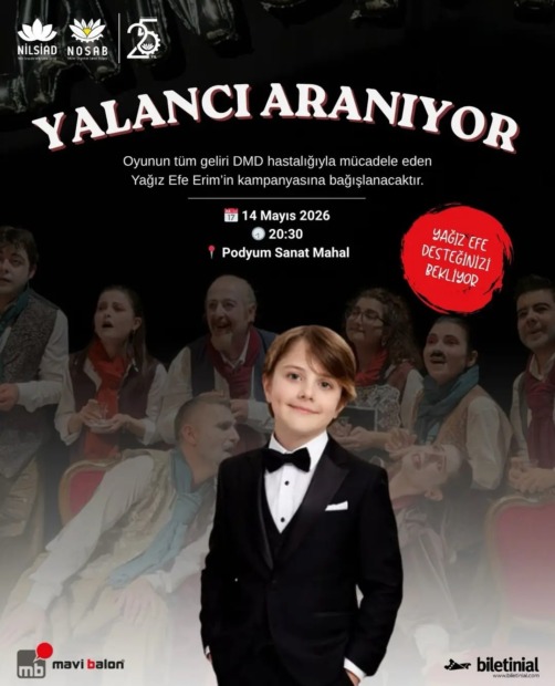 TİYATRO PERDESİ YAĞIZ EFE’YE YARDIM İÇİN AÇILACAK