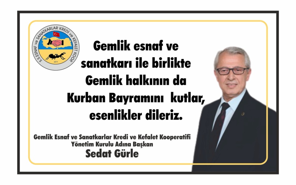 Sedat Gürle ve Yönetimi Kurban Bayramınızı Kutlar…