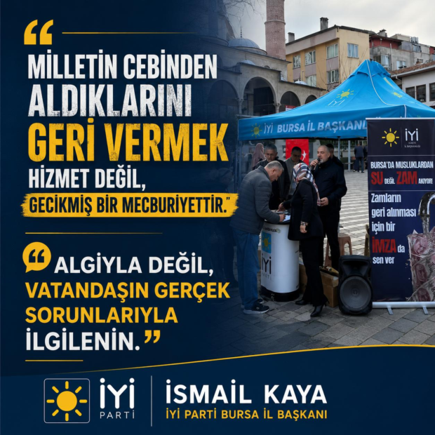 İsmail Kaya; “Algıyla Değil, Milletin Gerçek Sorunlarıyla İlgilenin!”