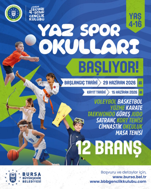 BÜYÜKŞEHİR’DE ‘YAZ SPOR OKULLARI’ BAŞLIYOR