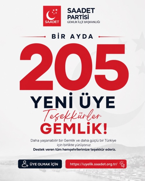 SAADET GEMLİK’TEN ÜYE PATLAMASI