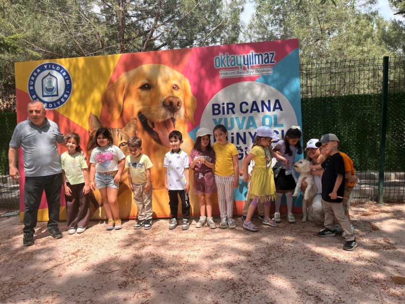 YILDIRIM BELEDİYESİ SAHİPSİZ SOKAK HAYVANLARI TEDAVİ MERKEZİ VE DOĞAL YAŞAM ALANI, ÖĞRENCİLERİ AĞIRLADI