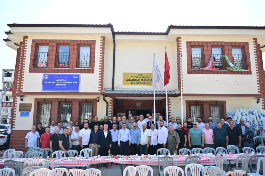 YILDIRIM BELEDİYE BAŞKANI OKTAY YILMAZ, ANADOLU MAHALLESİ’NDE ESNAFI ZİYARET ETTİ