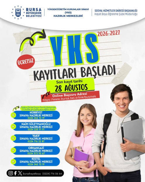 BÜYÜKŞEHİR YKS KURSLARI İÇİN KAYITLAR BAŞLADI