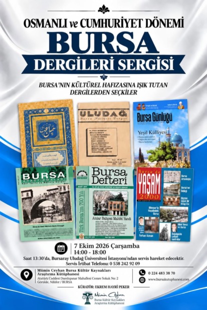 Bursa’nın Dergilerine Vefa Sergisi 7 Ekim’de Açılıyor
