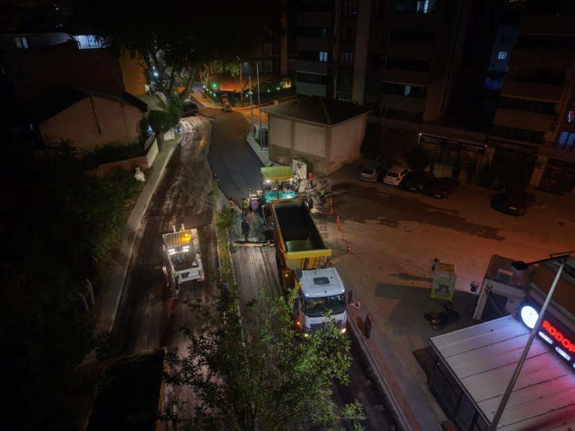 Büyükşehir ekiplerinden ulaşımda gece mesaisi