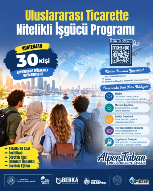 İnegöl’de Üniversiteliler İçin Uluslararası Ticarette Kariyer Fırsatı