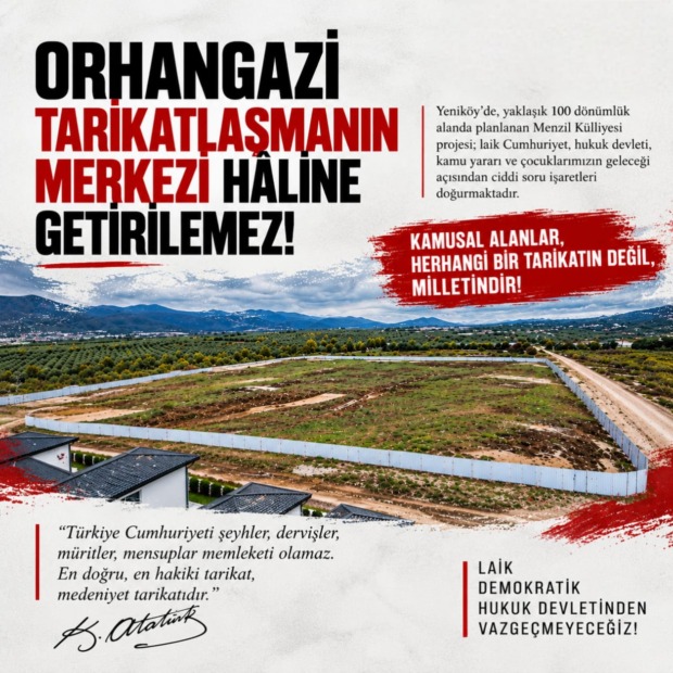 ADD BURSA VE SİVİL TOPLUM ÖRGÜTLERİNDEN YENİKÖY’DEKİ MENZİL KÜLLİYESİNE TEPKİ